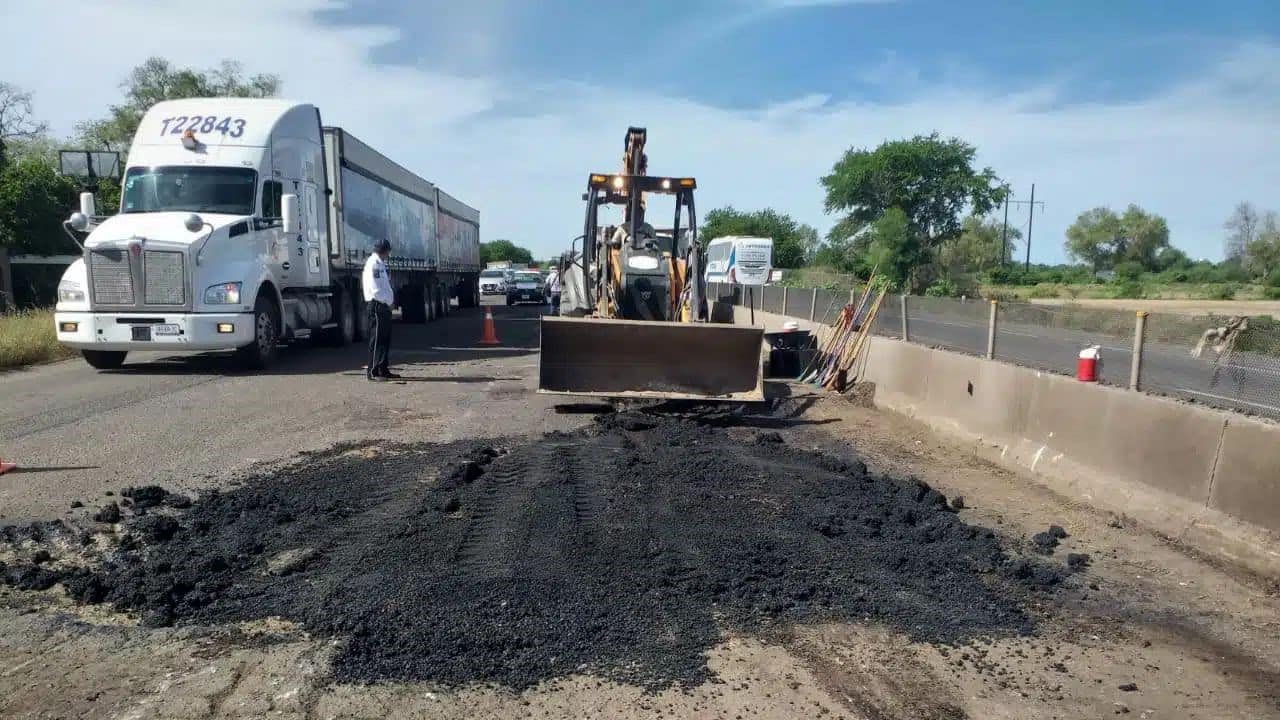Este martes concluyen trabajos de bacheo de la México 15 en la zona norte