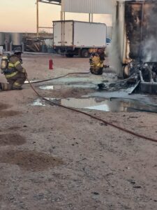 Incendio en empresa jaibera en Guasave