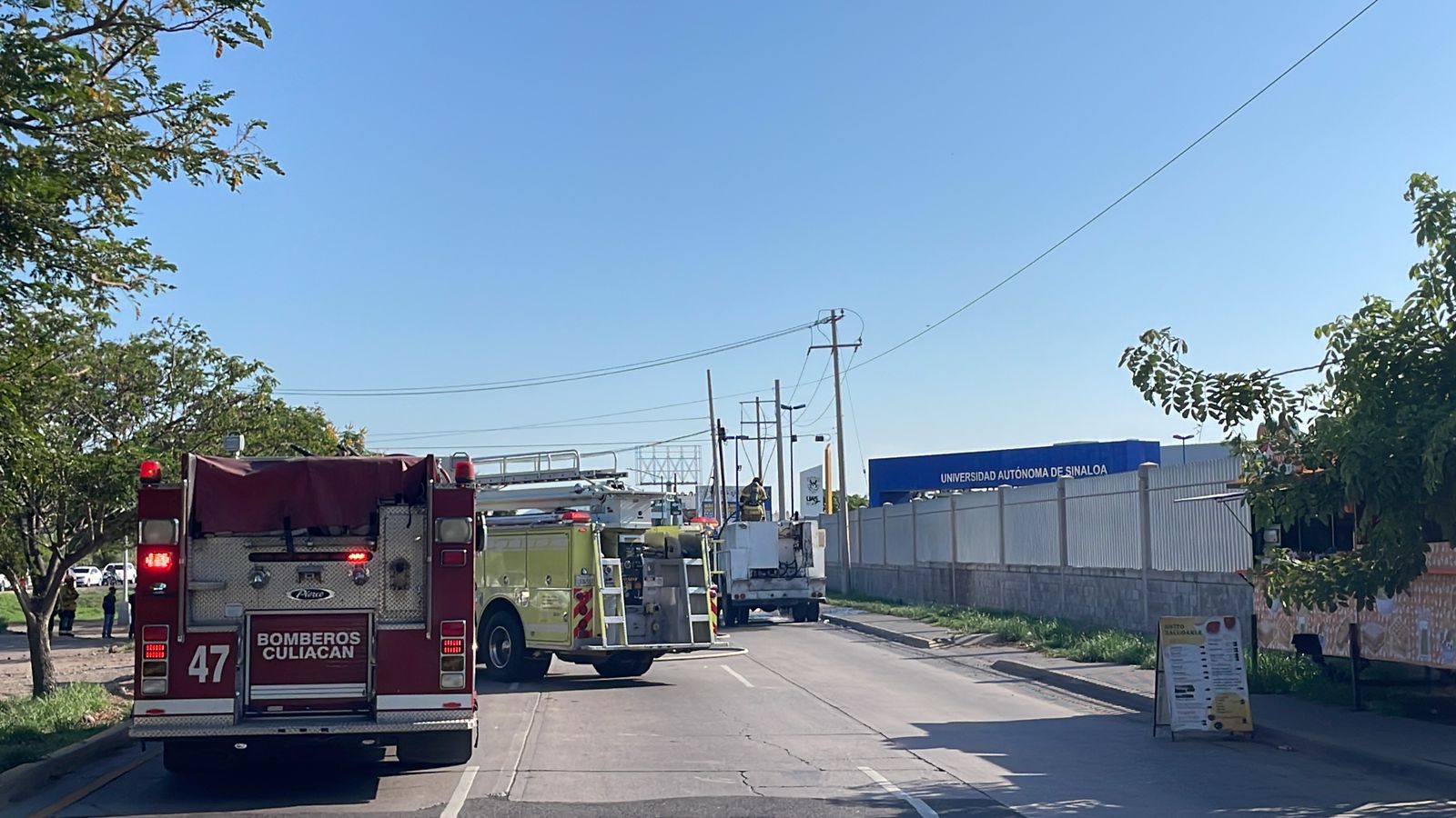Incendio de pipa de gas en Culiacán