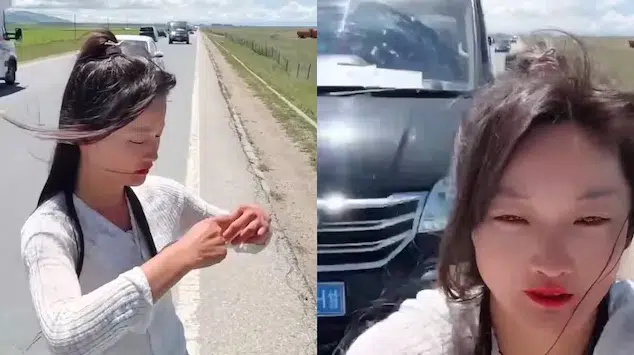 Influencer china es atropellada en plena transmisión en vivo