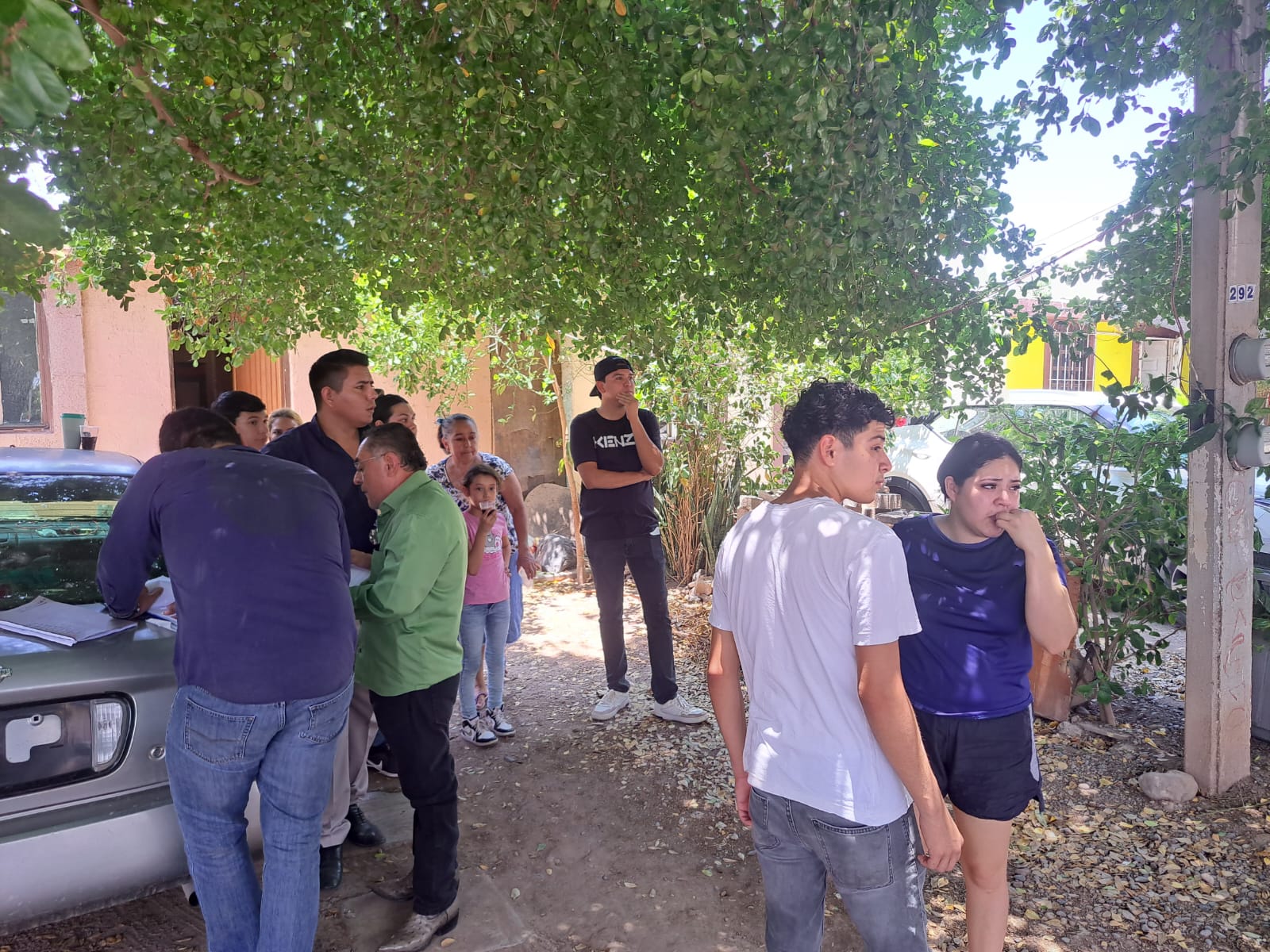 El intento de desalojo en la vivienda ubicada en el fraccionamiento Los Ángeles causó el malestar de los vecinos