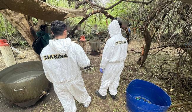 Laboratorio clandestino descubierto por la Marina