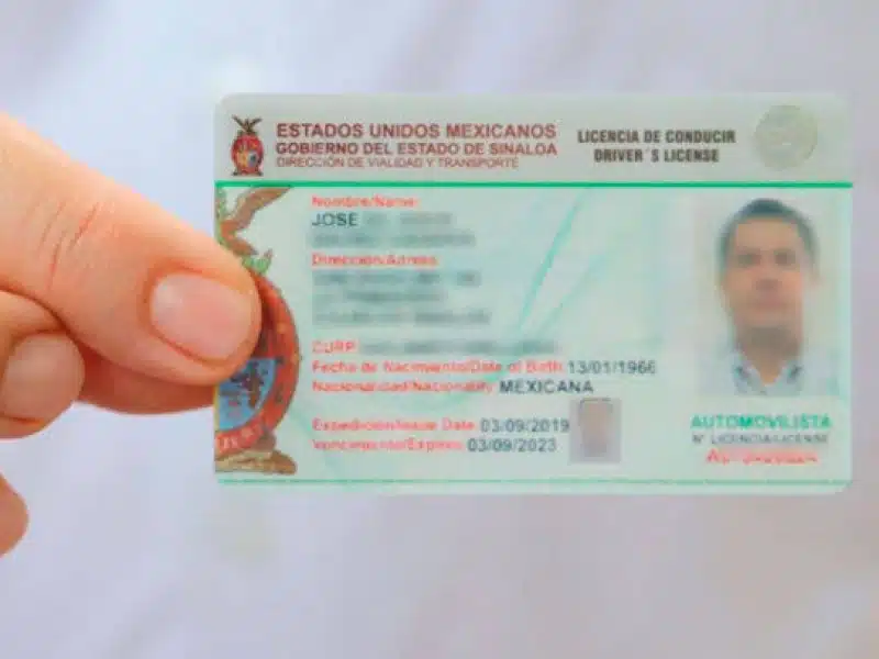 Licencia de manejo en Sinaloa