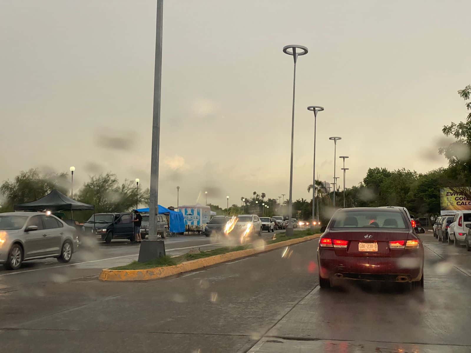 Tarde lluviosa en Guasave