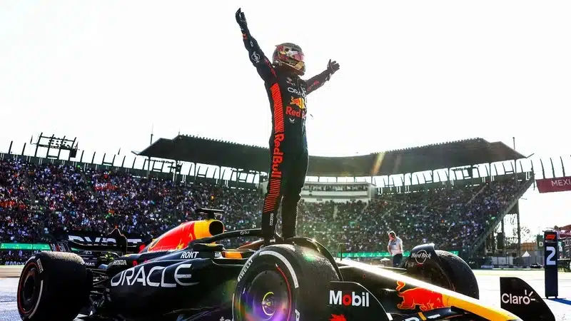 Max Verstappen, coequipero del mexicano “Checo” Pérez, triunfó en el GP de México 2023