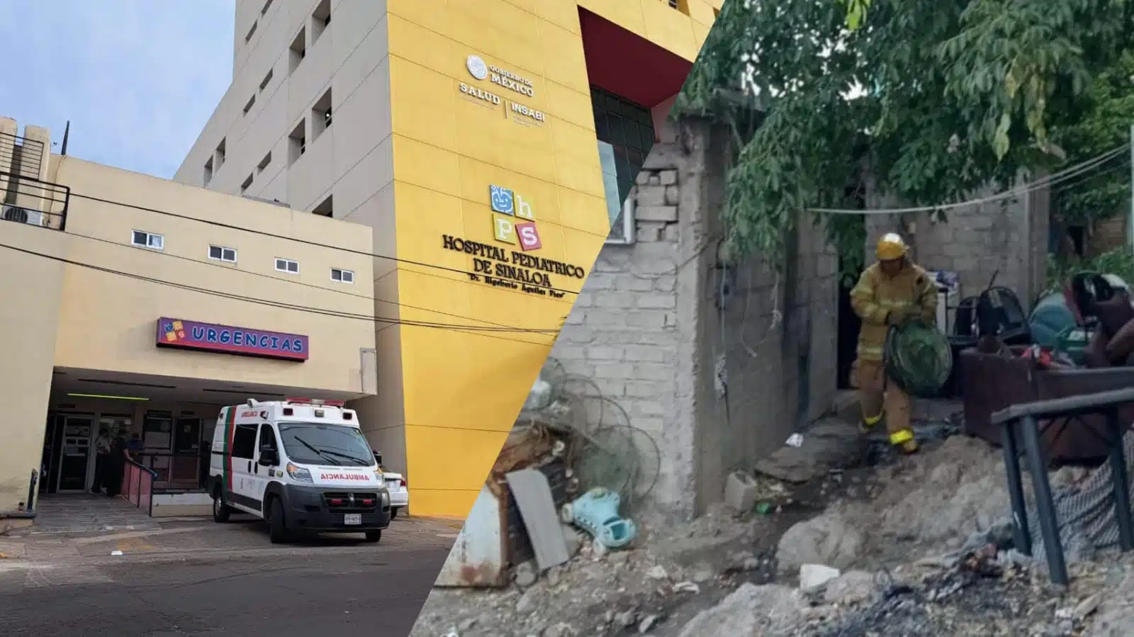 Menor que sufrió quemaduras en incendio será trasladado al Hospital Pediátrico de Culiacán