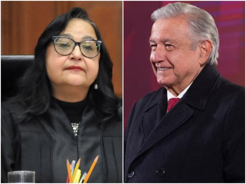 Ministra Norma Piña y AMLO