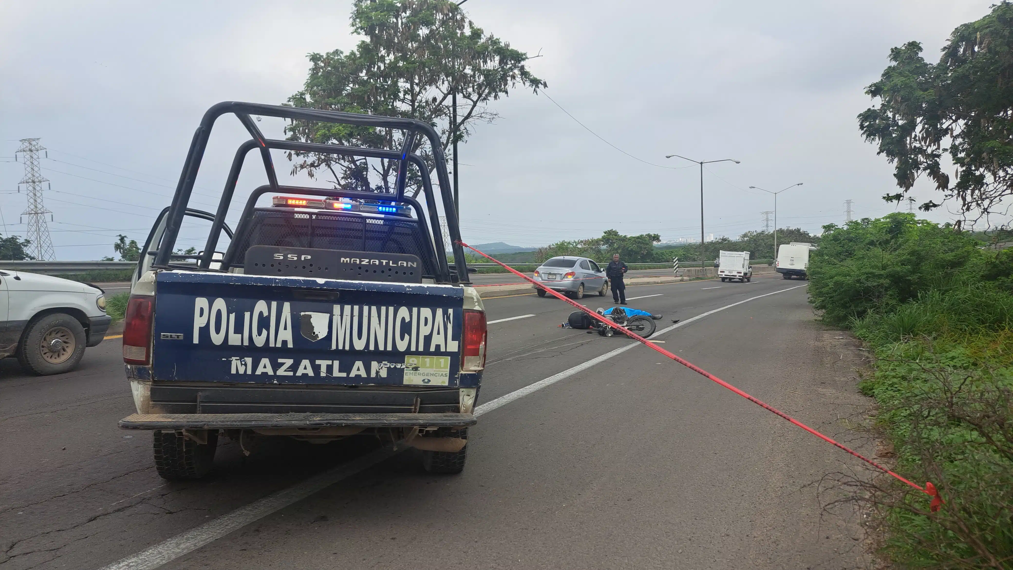 Motociclista accidente en Mazatlán