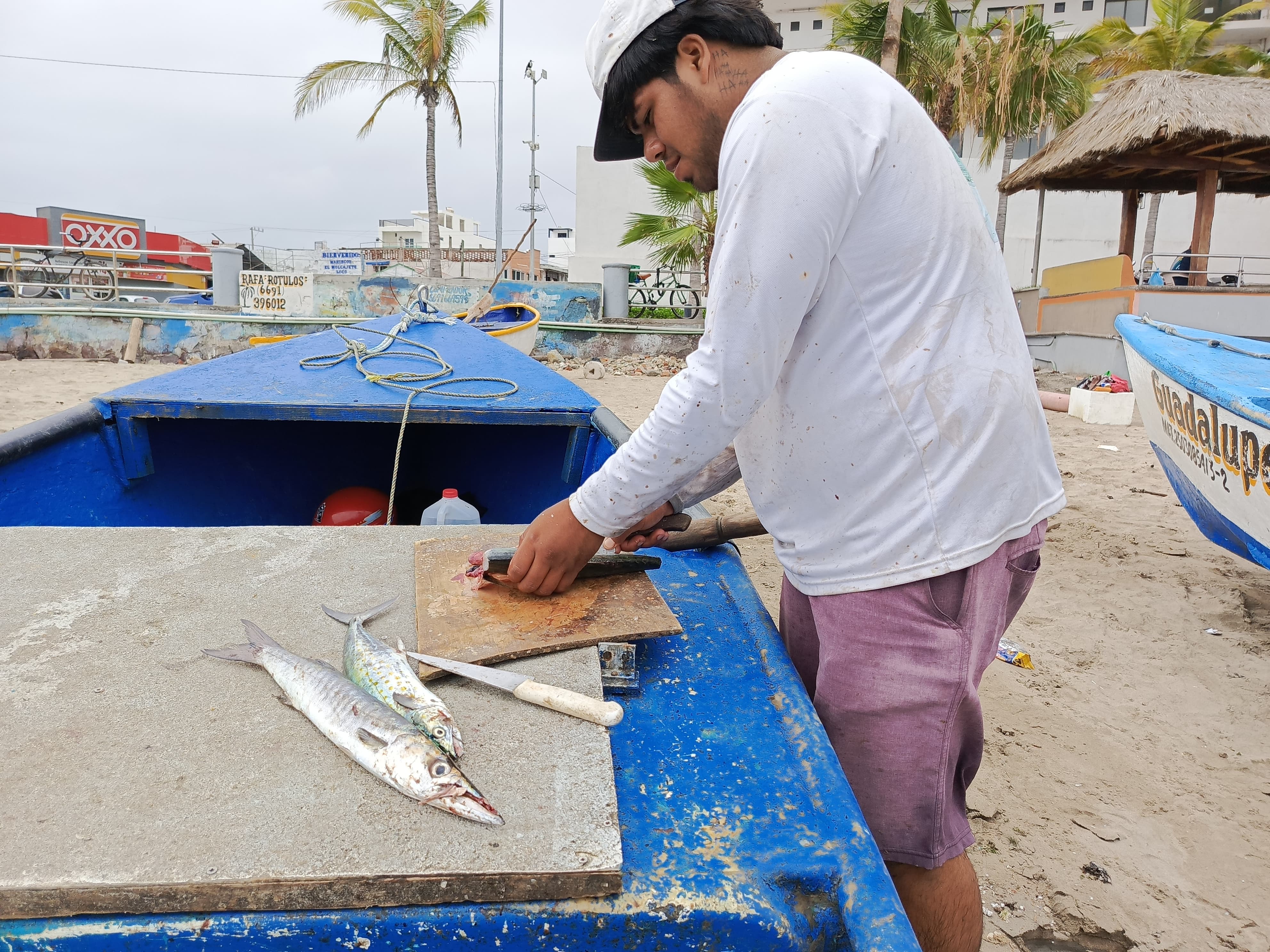 Pescador de Playa Norte en Mazatlán