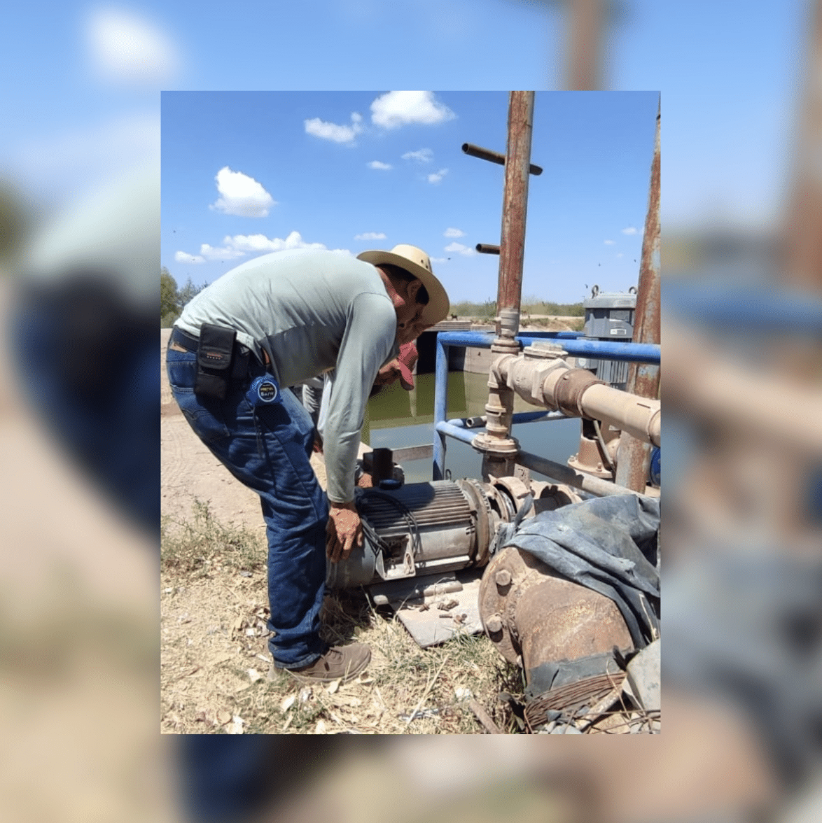Reparando planta Tres Garantías en El Fuerte