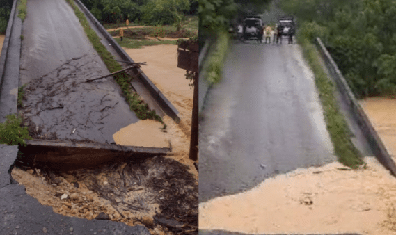 Lluvias provocan colapso de importante puente en Venezuela