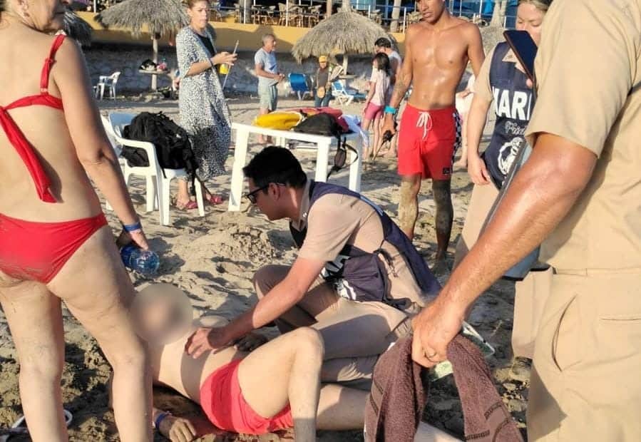 Personas rescatadas por el Escuadrón de Salvamento Acuático en Mazatlán