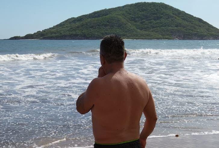 Persona rescatada en la zona de Playa Gaviotas
