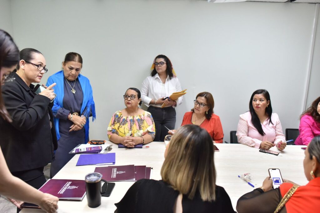 Reunión de Tere Guerra con integrantes del Sistema de Acceso a las Mujeres a una Vida Libre de Violencia 