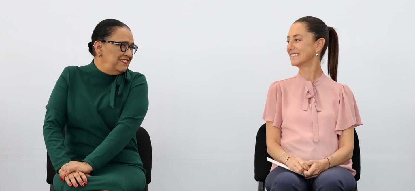 Rosa Icela Rodríguez y Claudia Sheinbaum