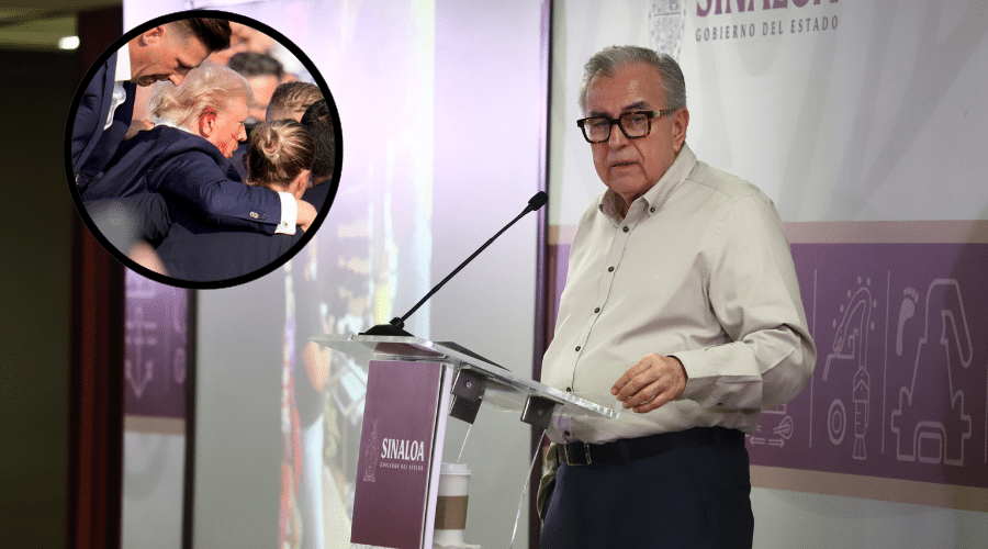 Rubén Rocha Moya opina sobre el atentado hacia Trump