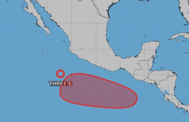 Se forma depresión tropical en el oceano Pacífico