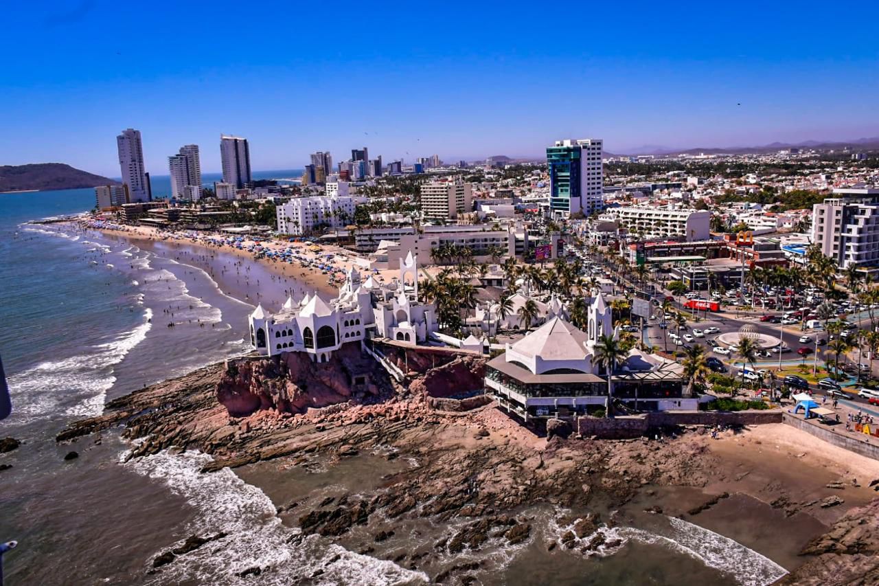 Vista aérea de Mazatlán