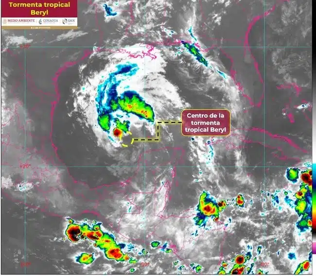 La tormenta tropical Beryl amenaza con intensificarse