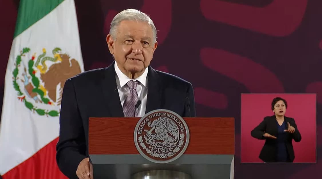 AMLO en su conferencia mañanera