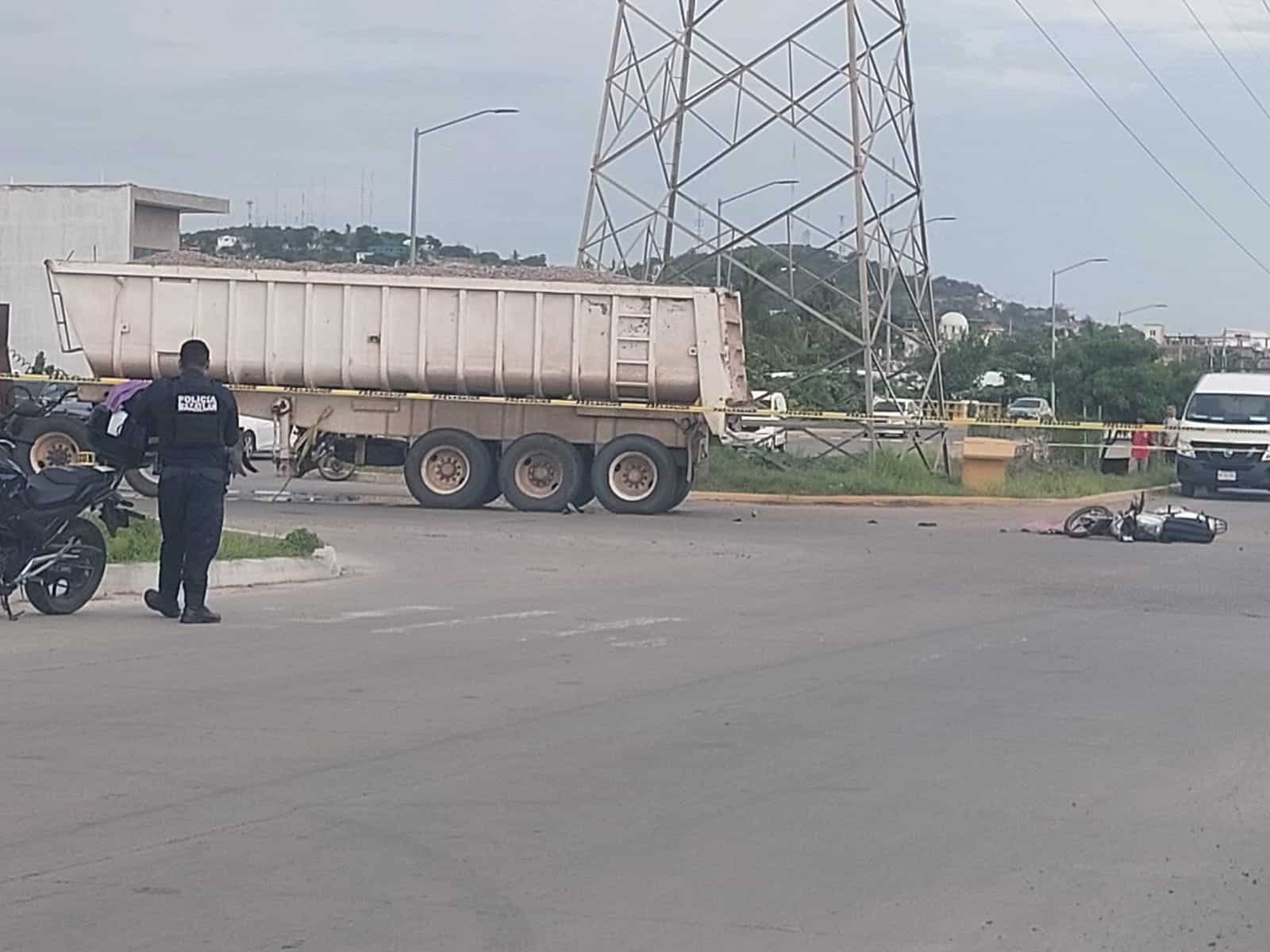 Góndola en zona delimitada tras accidente