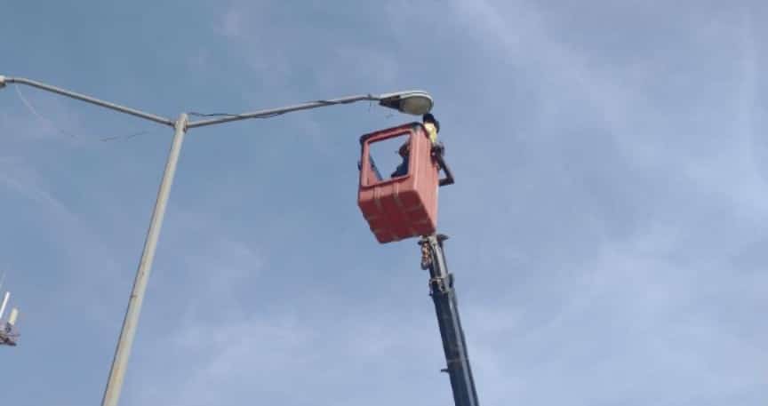 Rehabilitación del servicio de alumbrado