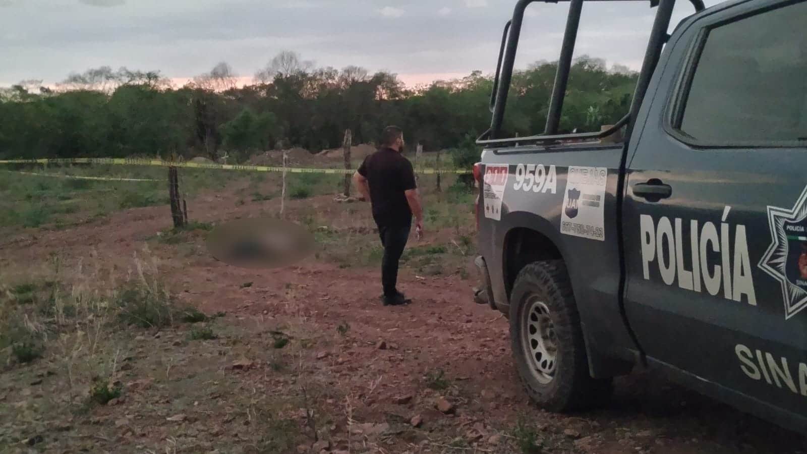 Zona delimitada donde se encuentra hombre asesinado