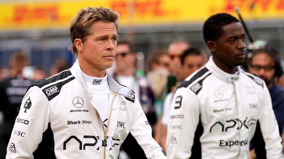 Brad Pitt y Damson en la cinta 