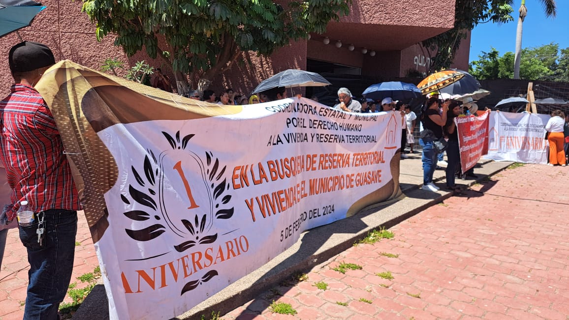 Manifestación en Ayuntamiento de Guasave