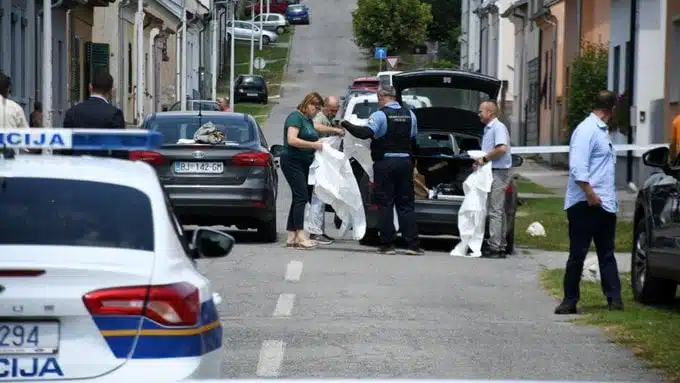 La policía de Croacia asegura el sitio del tiroteo