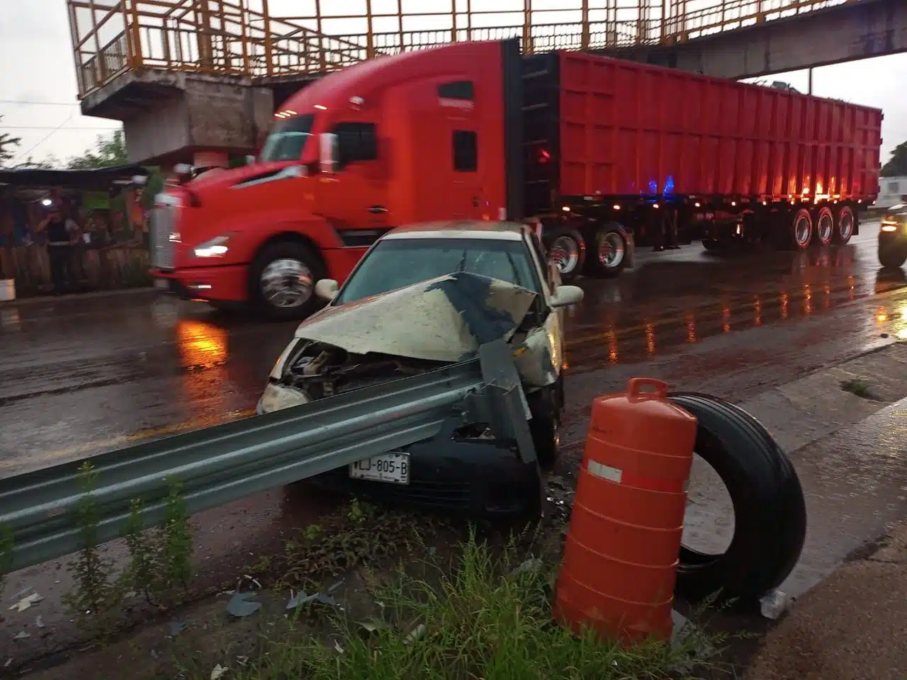 Accidente muro