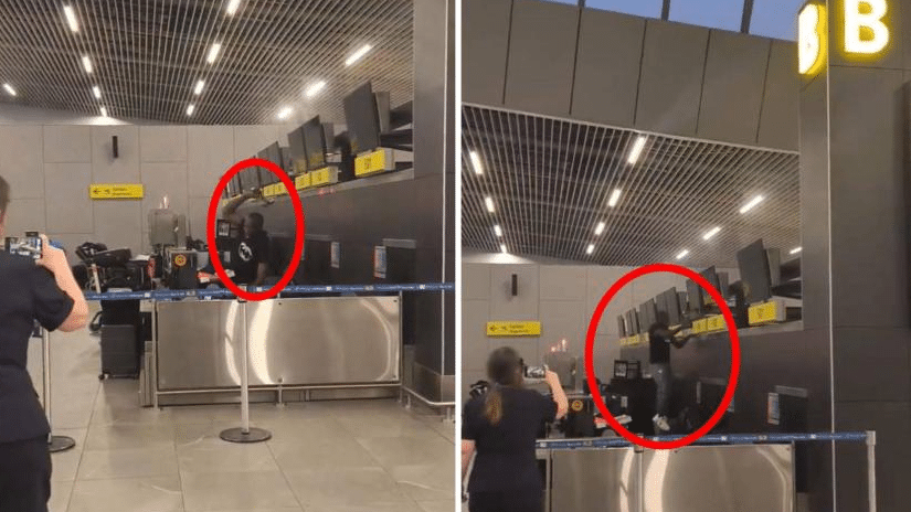 ¡Con un martillo! Hombre causa destrozos en aeropuerto de Chile tras perder su vuelo: VIDEO