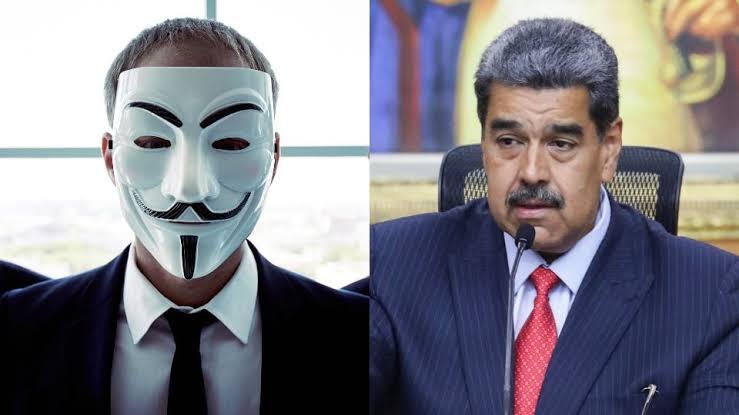 Anonymous declara ciberguerra a Maduro; hackean webs del Gobierno de Venezuela