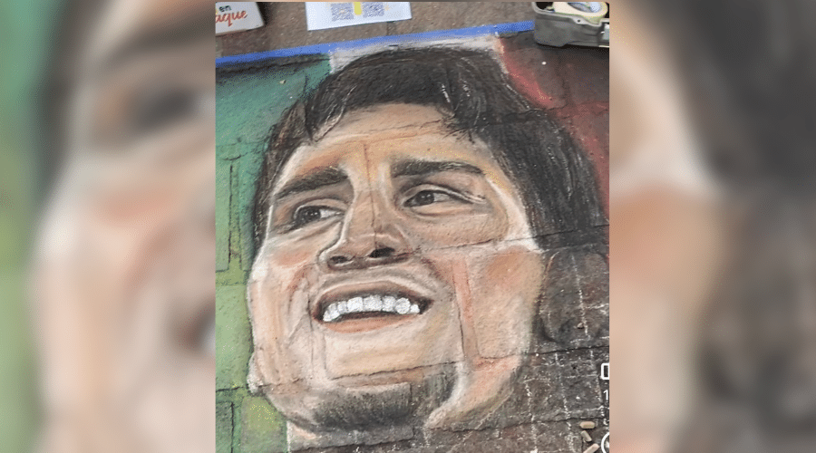 Artista urbano le hace tributo a Marco Verde