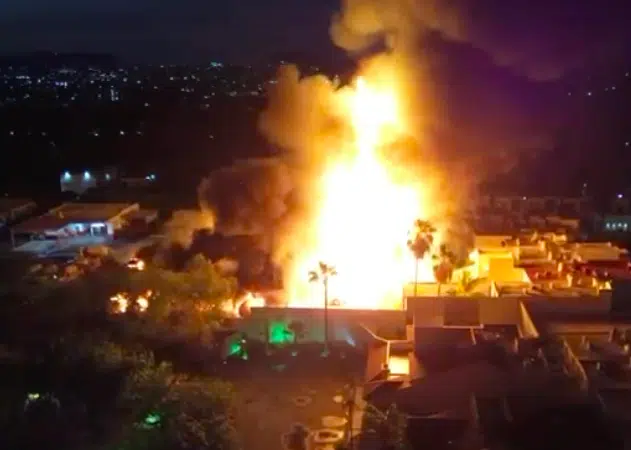 Incendio en gasera de Culiacán