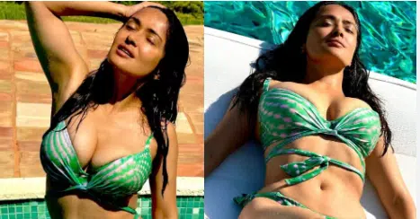 VIDEO: Salma Hayek “incendia” las redes con diminuto bikini