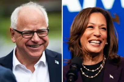 Kamala Harris y Tim Walz