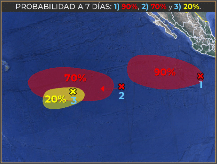 zonas de baja presión