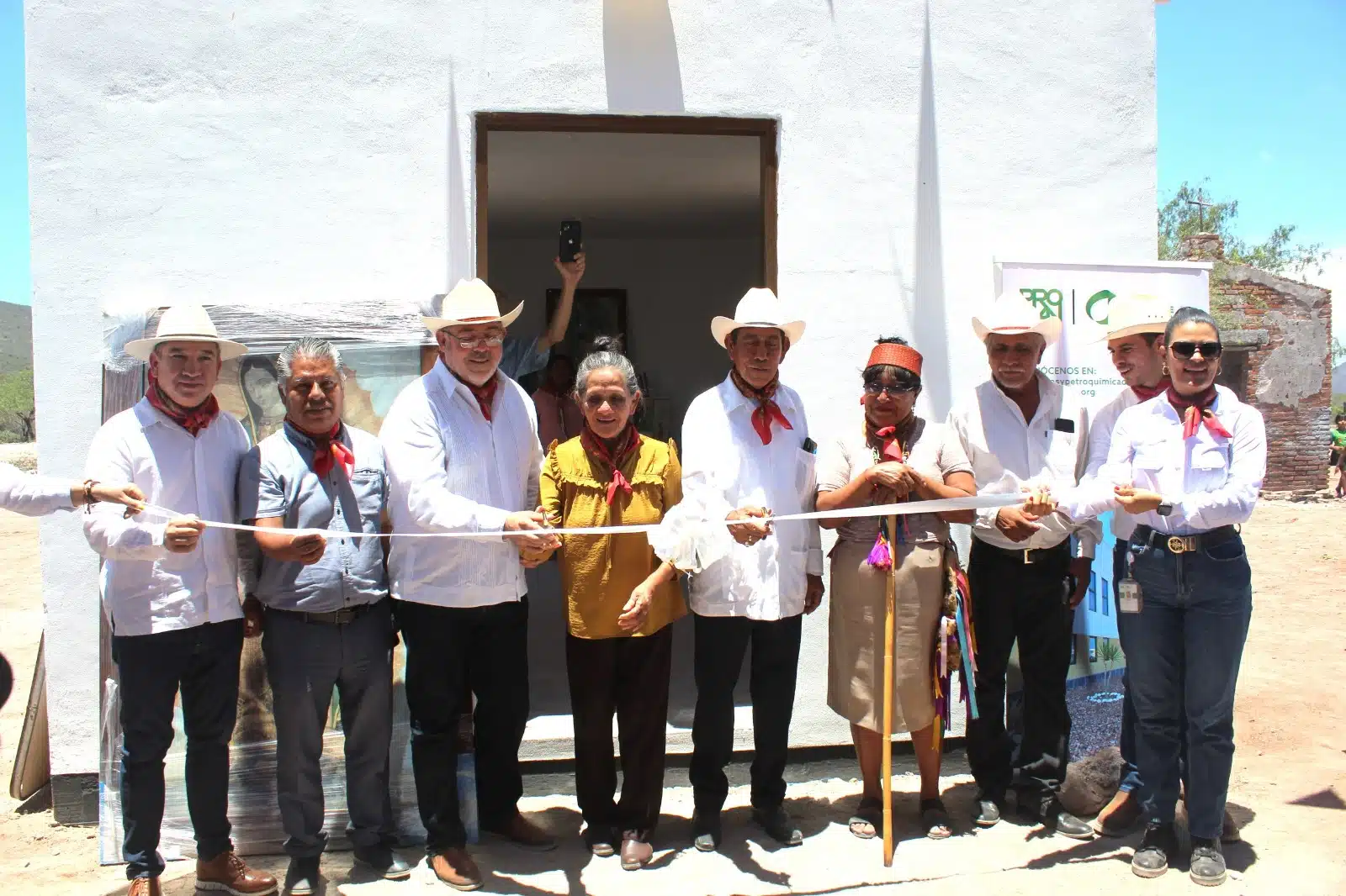 Reconstrucción del centro ceremonial yoreme de El Carricito por parte de Proman GPO