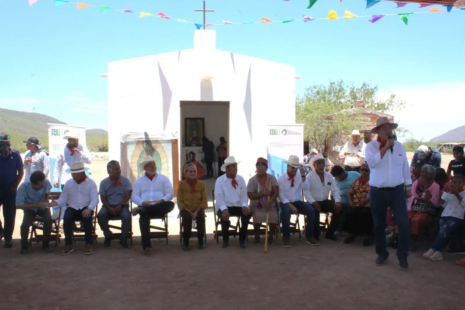 Reconstrucción del centro ceremonial yoreme de El Carricito por parte de Proman GPO