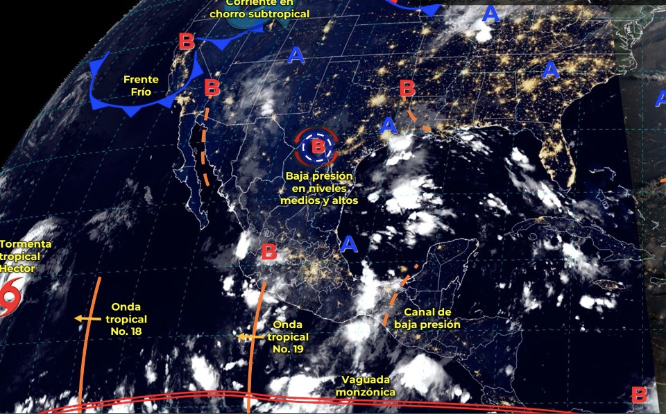 Clima México miércoles 28 de agosto
