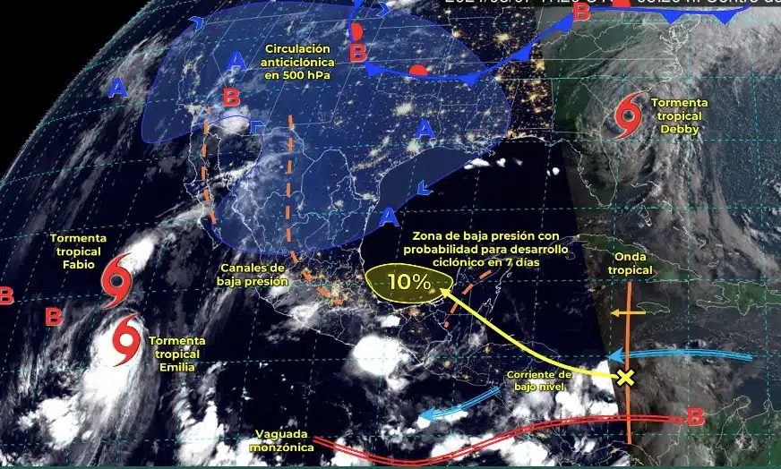 Clima México para este 07 de agosto