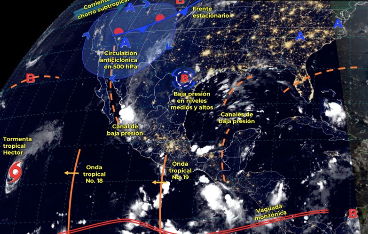 Clima México para este martes 27 de agosto