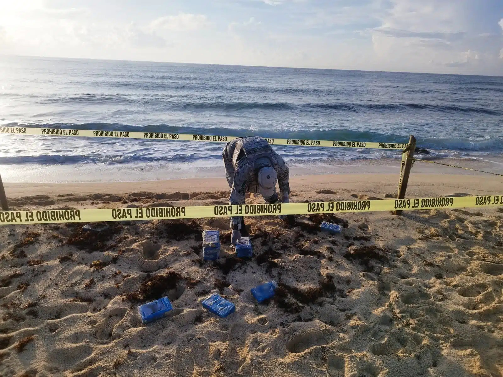 Cocaína encontrada en plena playa turística