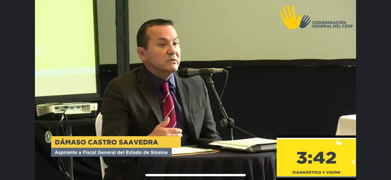 Dámaso Castro Saavedra, vicefiscal de Sinaloa