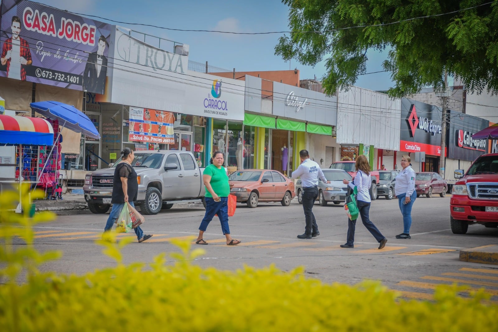 Autoridades crearon conciencia en las calles de Salvador Alvarado por el Día del Peatón
