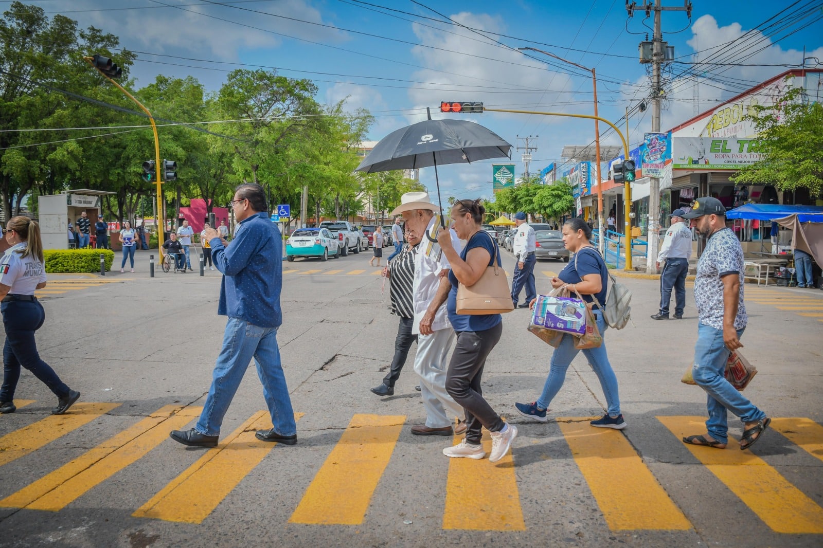 Autoridades crearon conciencia en las calles de Salvador Alvarado por el Día del Peatón