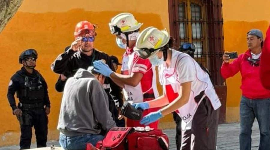 Persona herida en sismo en Oaxaca