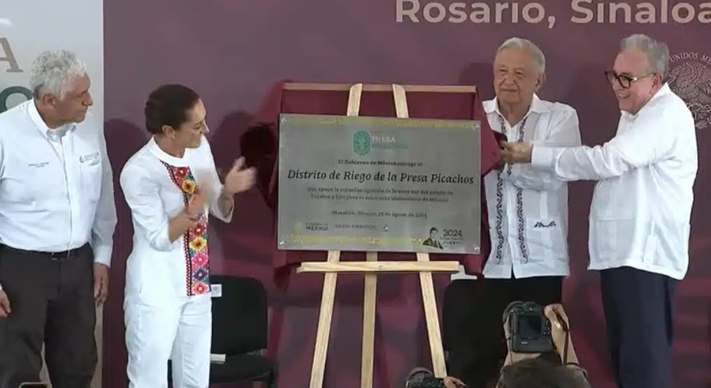 Con inversión de 5 mil mdp, AMLO, Sheinbaum y Rocha inauguran distrito de riego de presa Picachos | Línea Directa