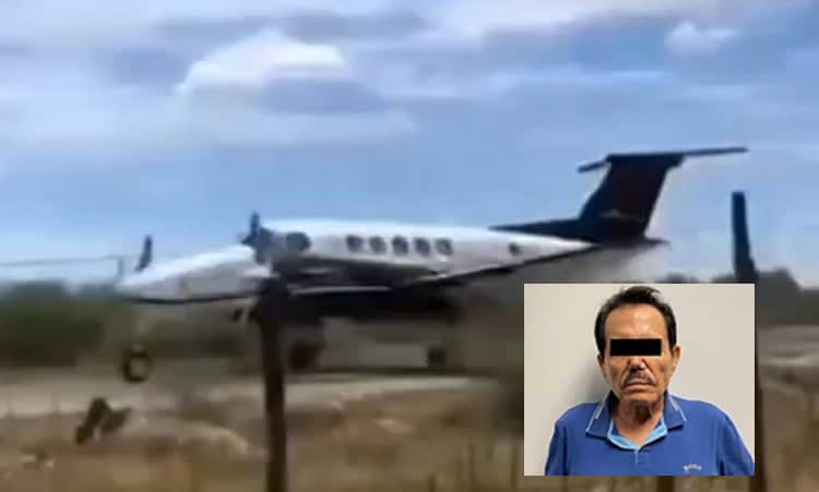 Avión donde presuntamente viajaban El Mayo y Joaquín Guzmán López
